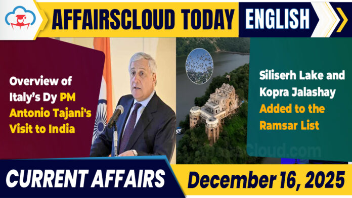 Current Affairs 16 December 2025 Current Affairs 16 December 2025