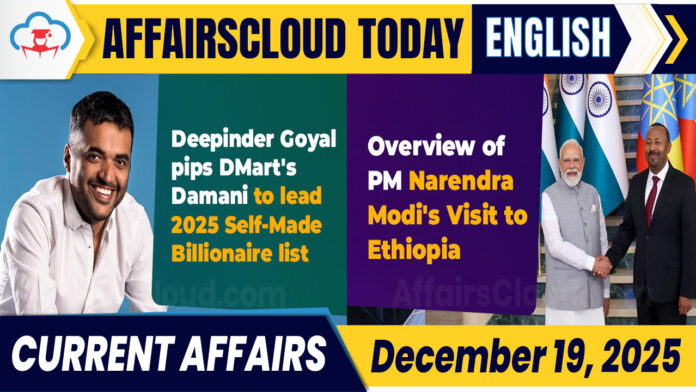 Current Affairs 19 December 2025 Current Affairs 19 December 2025
