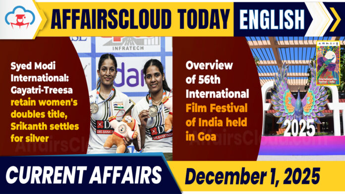 Current Affairs 2 December 2025 Current Affairs 2 December 2025