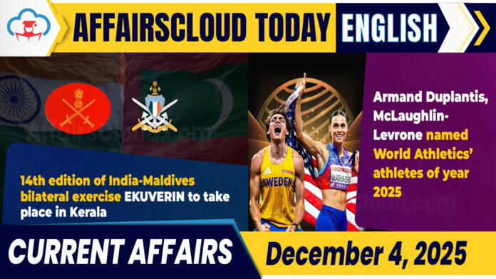 Current Affairs 4 December 2025 Current Affairs 4 December 2025