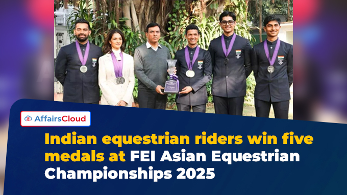 India Wins Five Medals at FEI Asian Equestrian Championships 2025 India Wins Five Medals at FEI Asian Equestrian Championships 2025