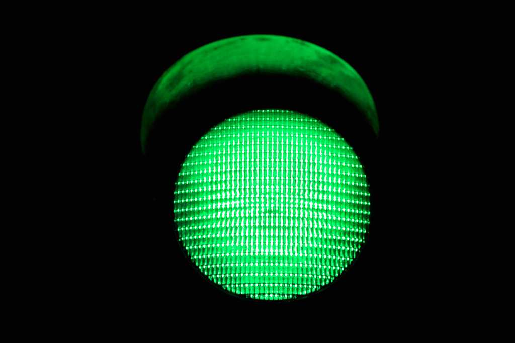 Microsoft steers native port of TypeScript to early 2026 release shutterstock 40663132 green traffic light on black background