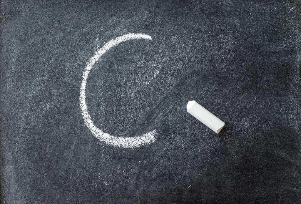 PythoC: An alternative to Cython The letter C written on a blackboard with chalk stick.