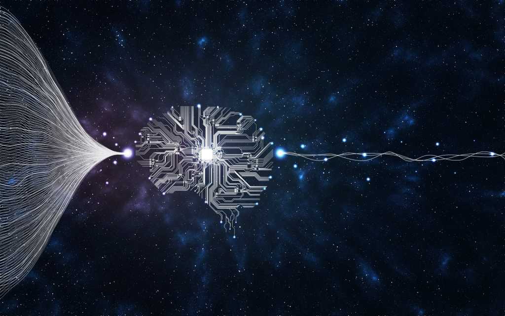 Qdrant vector database adds tiered multitenancy Big data and artificial intelligence concept. Machine learning and circuit board. Deep learning