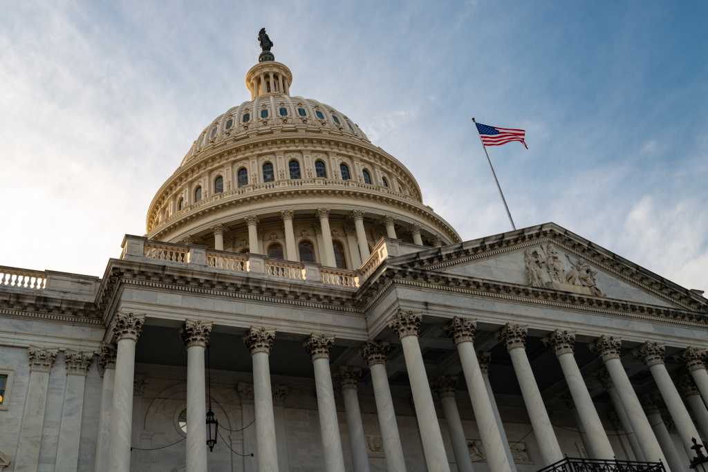 US federal software reform bill aims to strengthen software management controls US Capitol building and dome, home of the US Congress, in Washington, DC on Capitol Hill. Washington DC Capitol dome detail. American symbol.