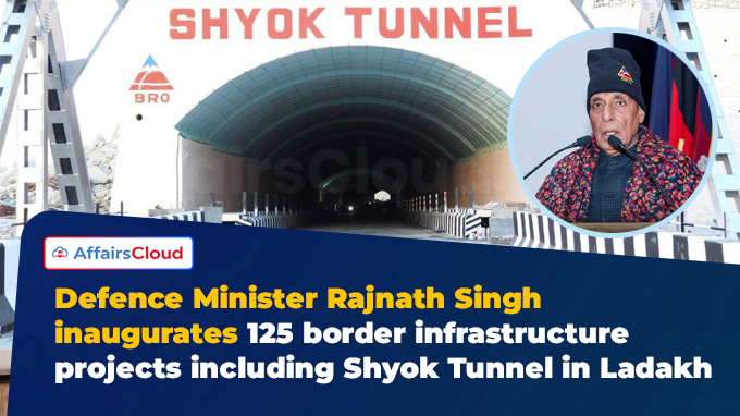 Union Defence Minister Rajnath Singh Inaugurated 125 BRO Infrastructure Projects Union Defence Minister Rajnath Singh Inaugurated 125 BRO Infrastructure Projects