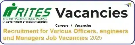Various Jobs Vacancy Recruitment in Rites 2025 Various Jobs Vacancy Recruitment in Rites 2025