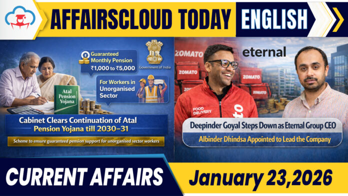 Current Affairs 23 January 2026 Current Affairs 23 January 2026