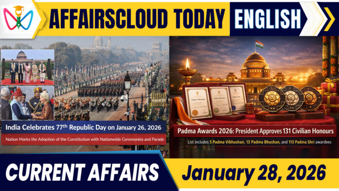 Current Affairs 28 January 2026 Current Affairs 28 January 2026