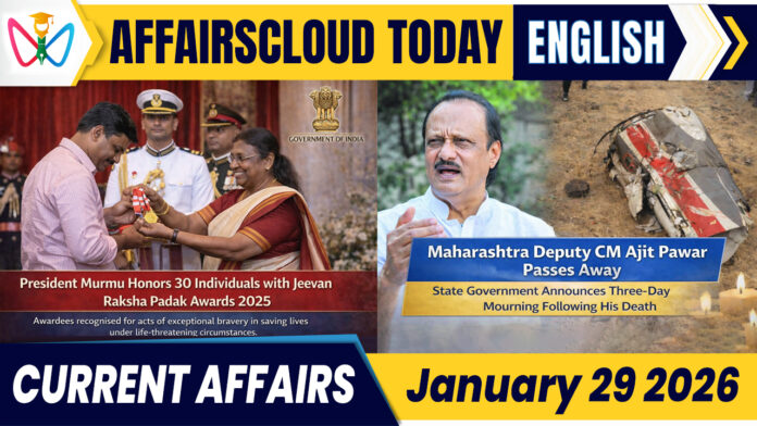 Current Affairs 29 January 2026 Current Affairs 29 January 2026