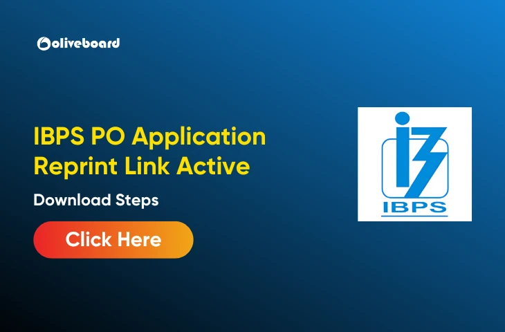 IBPS PO Application Reprint Link 2025 Active, Download Steps IBPS PO Application Reprint Link Active