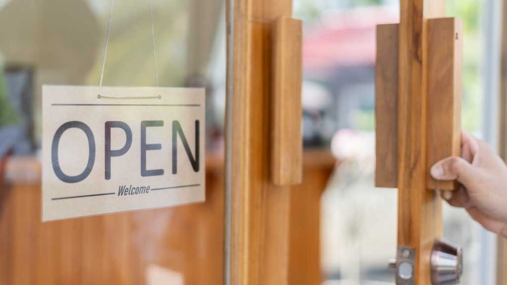 Microsoft open-sources XAML Studio | InfoWorld A photograph of a door with a sign reading "OPEN Welcome" hanging in the window.
