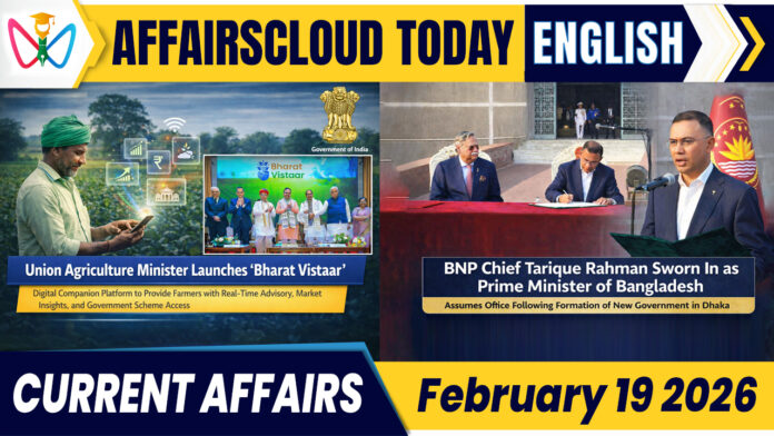 Current Affairs 19 February 2026 Current Affairs 19 February 2026