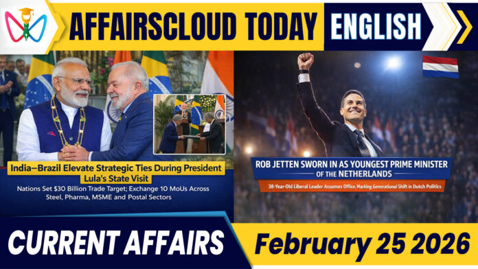 Current Affairs 25 February 2026 Current Affairs 25 February 2026