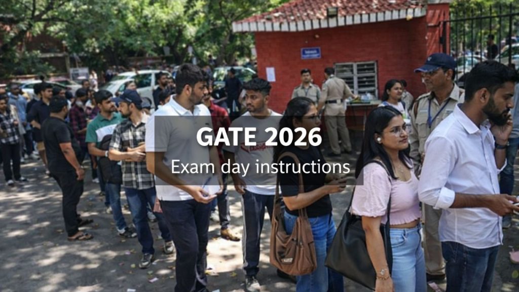 GATE 2026: Exam day instructions, prohibited items