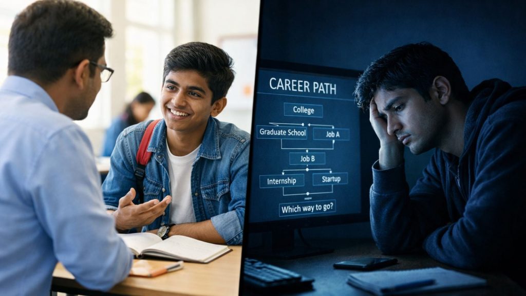 More than half of surveyed students report either not receiving structured career guidance or being unsure whether such guidance exists in their school