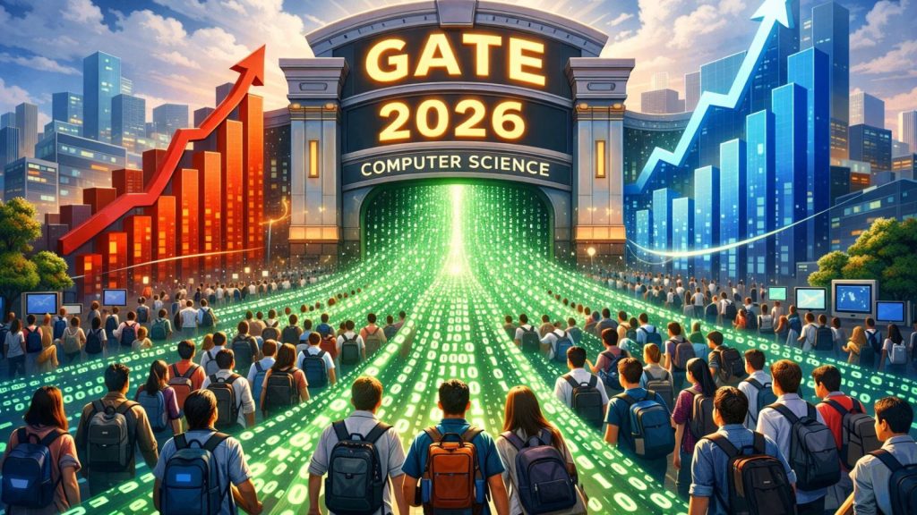 GATE 2026: Computer Science draws record numbers between 2023 and 2025, trends over the years
