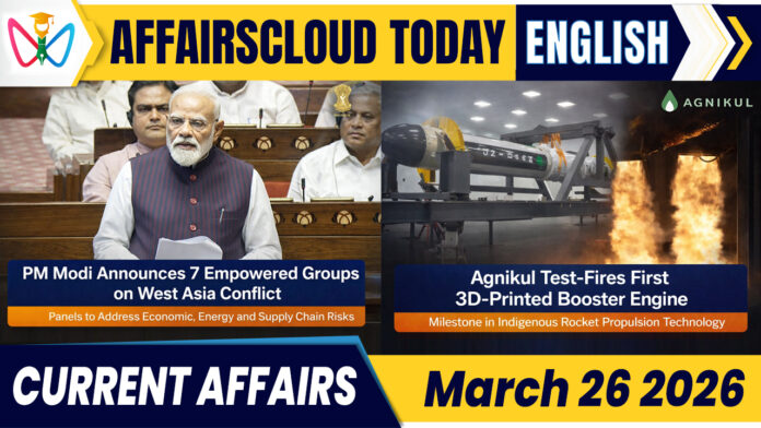 Current Affairs 26 March 2026 Current Affairs 26 March 2026
