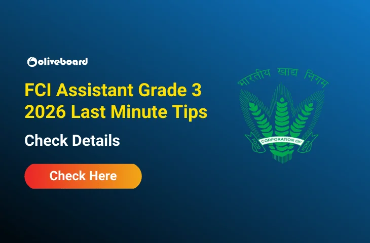 FCI Assistant Grade 3 2026 Last Minute Tips, Check Details FCI Assistant Grade 3 2026 Last Minute Tips, Check Details