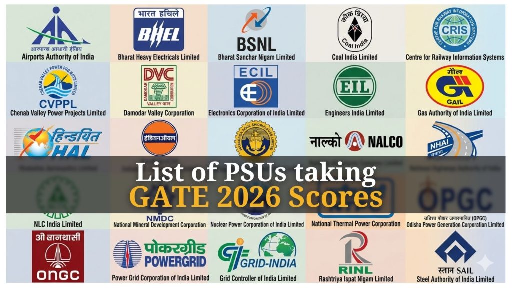 gate 2026, gate result, gate 2026 scorecard, psu recruitment through gate