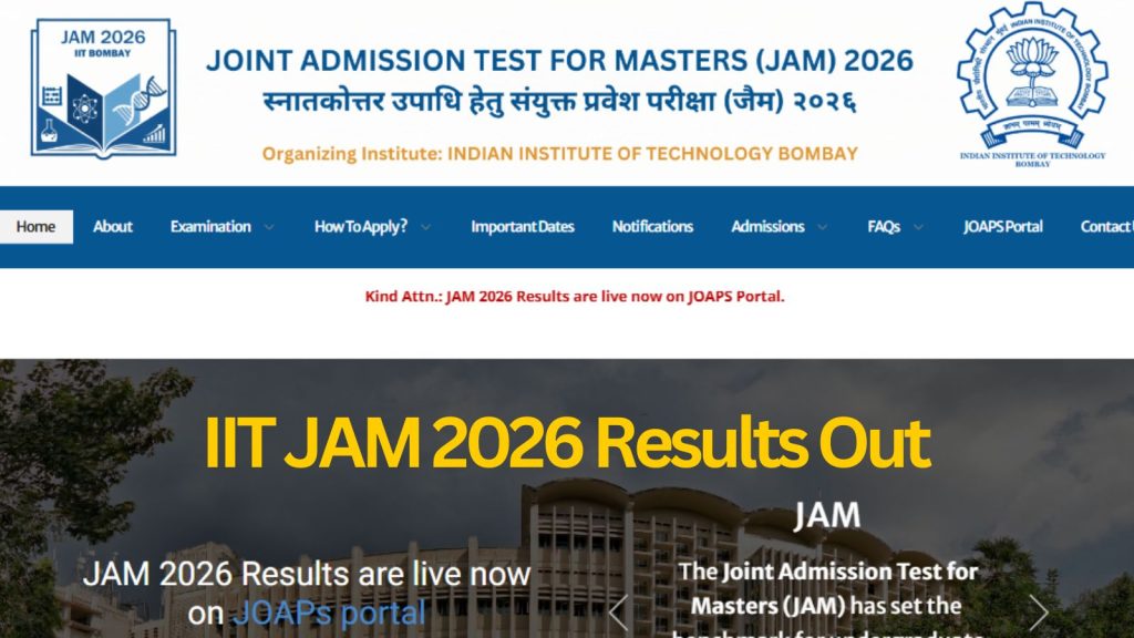 IIT JAM Results 2026 Declared