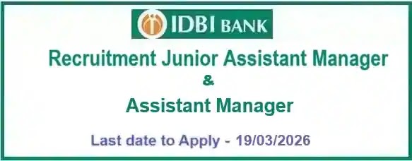 IDBI Bank Assistant Manager Recruitment 2026-27 IDBI Bank Assistant Manager Recruitment 2026-27