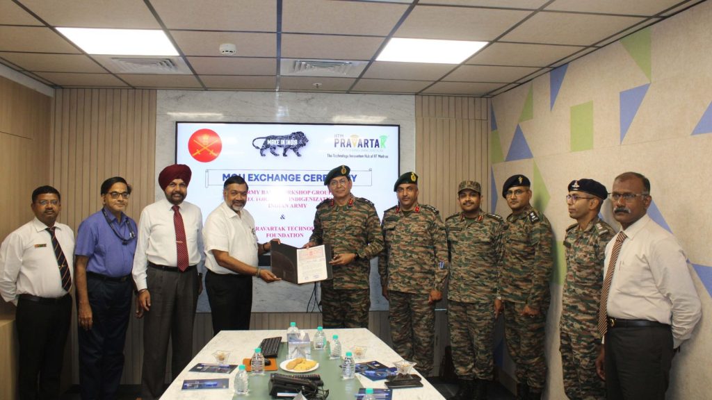 Indian Army, IIT Madras Pravartak partner to advance defence indigenisation | Education News iit madras indian army collaboration