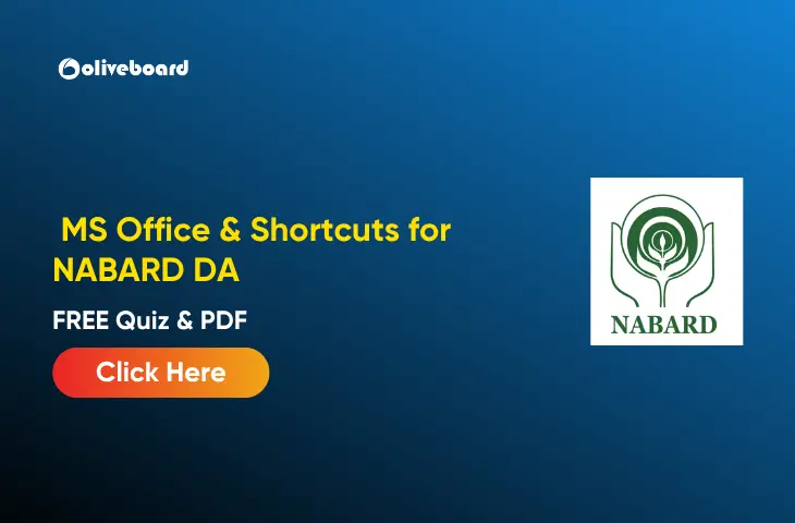 MS Office for NABARD DA 2026, FREE Notes PDF & Live Quiz MS Office for NABARD DA