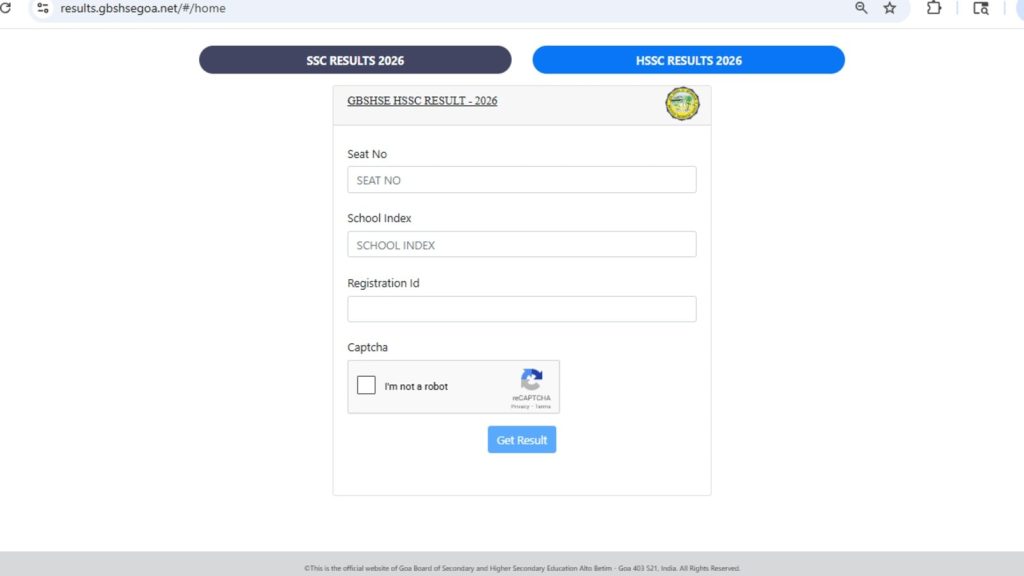 Websites To Check Your Marksheet Direct Link At gbshsegoa.net, gbshse.in Steps to Download Result Online Goa board Class 12th result link at gbshse.in