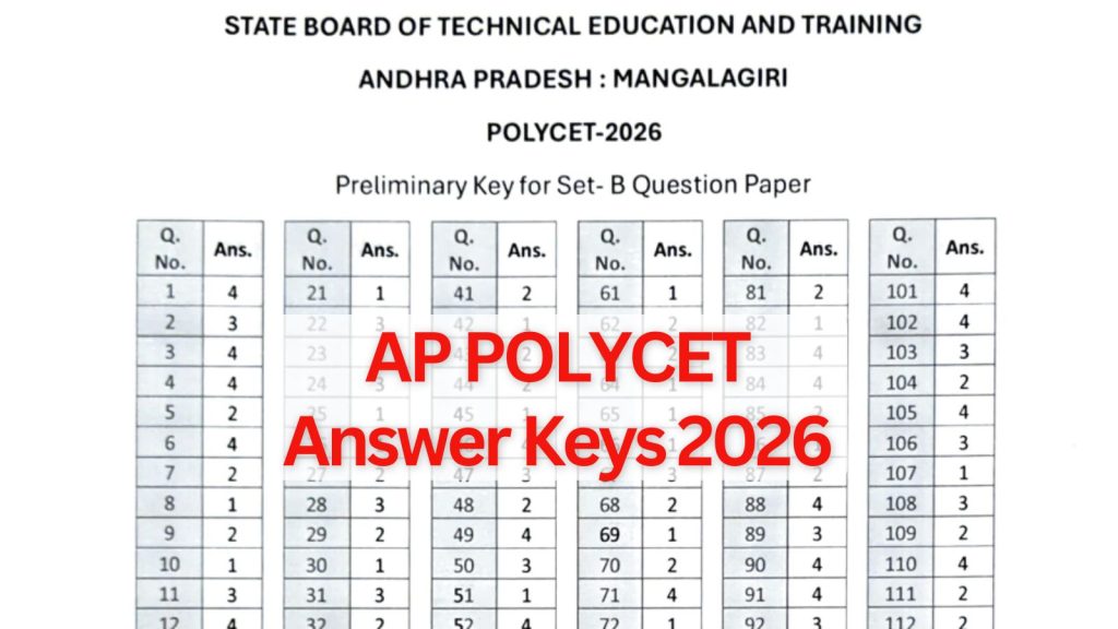 AP Polycet 2026 answer keys out