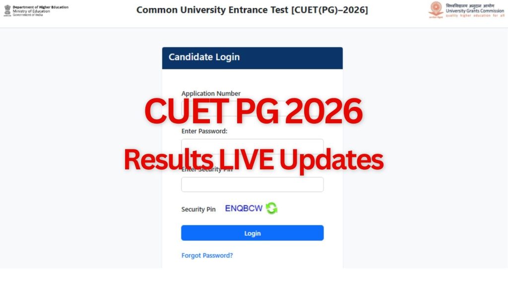 CUET PG 2026 result today