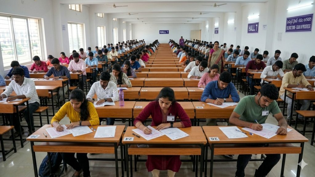 students writing the paper