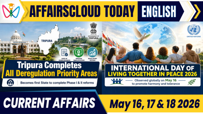 Current Affairs 16, 17 & 18 May 2026 Current Affairs 16, 17 & 18 May 2026