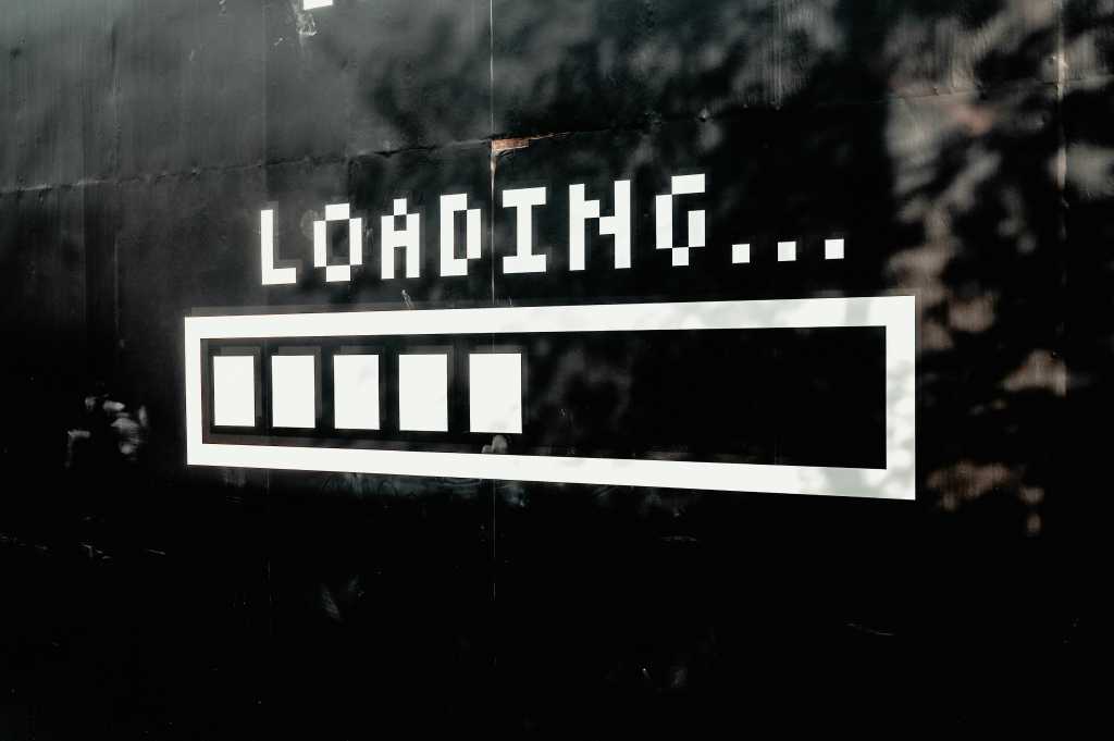Website loading error message