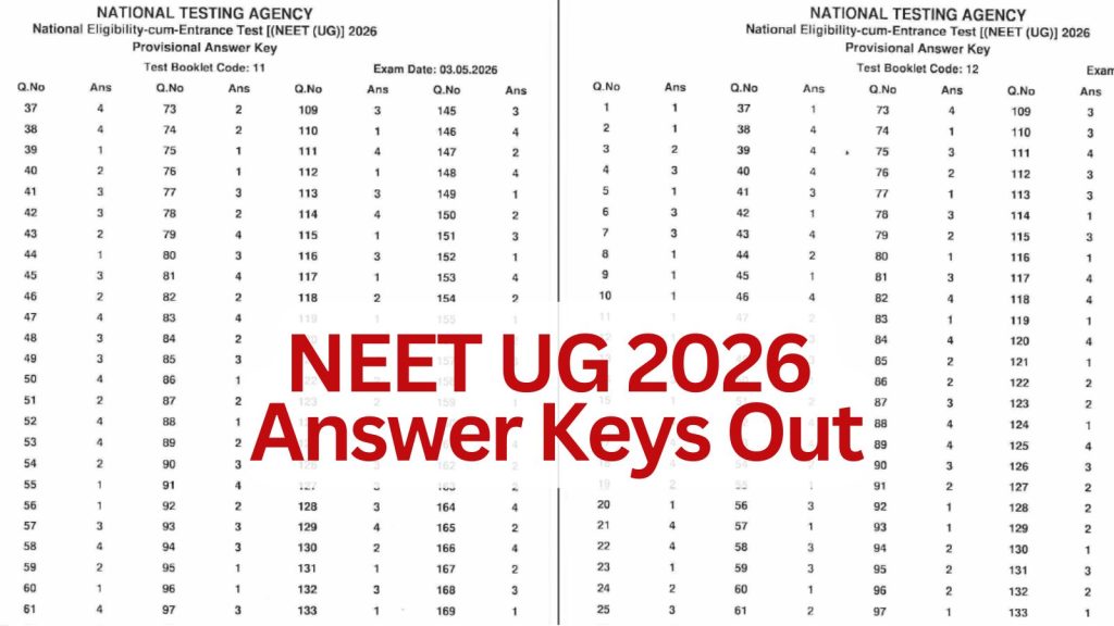 NEET UG 2026 Answer Keys Out