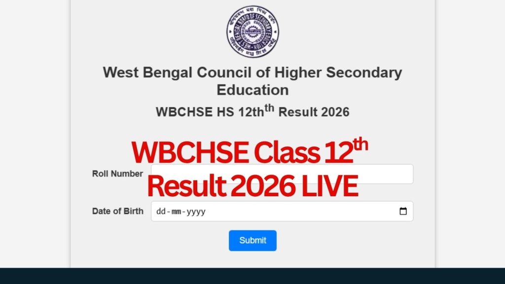 WBCHSE 12th Results 2026 Live Updates