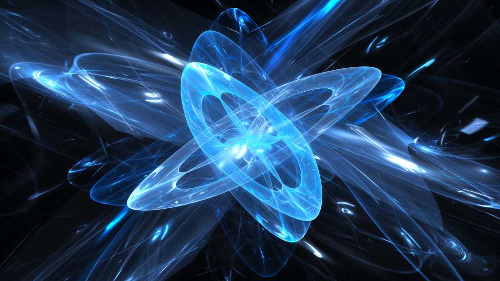 What can you do with quantum computing today? Quantum, blue glow, 3D image