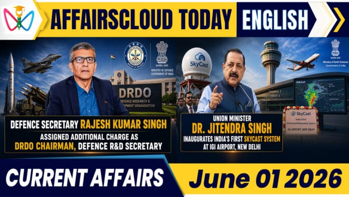 Current Affairs 1 June 2026 Current Affairs 1 June 2026