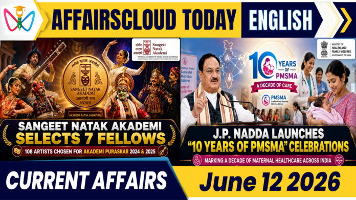 Current Affairs 12 June 2026 Current Affairs 12 June 2026