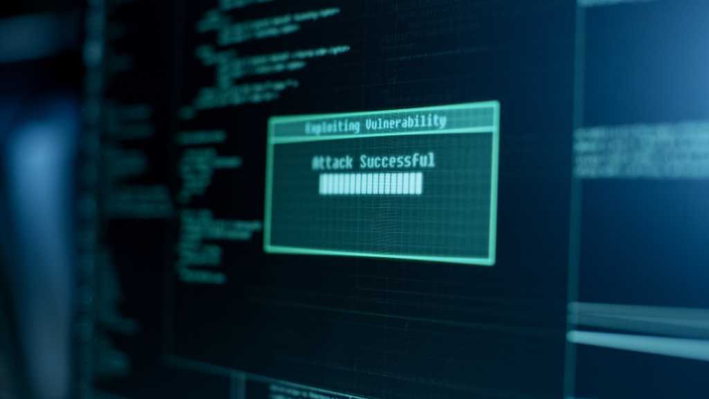 Google Protocol Buffers flaw turns schemas into shells Display Showing Stages of Hacking in Progress: Exploiting Vulnerability, Executing and Granted Access.