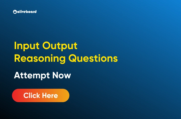Input Output Live Quiz for Competitive Exams, Attempt Now Input Output Live Quiz for Competitive Exams, Attempt Now