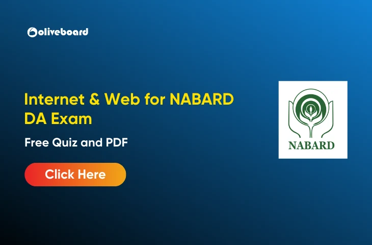 Internet & Web PDF and Quiz for Bank Exams 2026 Free Download Internet & Web for NABARD DA Exam