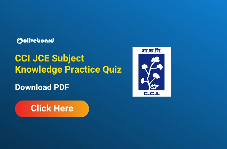 Attempt Cotton Corporation of India JCE Subject Knowledge Practice Quiz Attempt Cotton Corporation of India JCE Subject Knowledge Practice Quiz