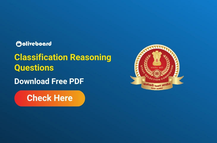 Classification Reasoning Questions, Download PDF & Attempt Live Quiz Classification Reasoning Questions, Download PDF & Attempt Live Quiz