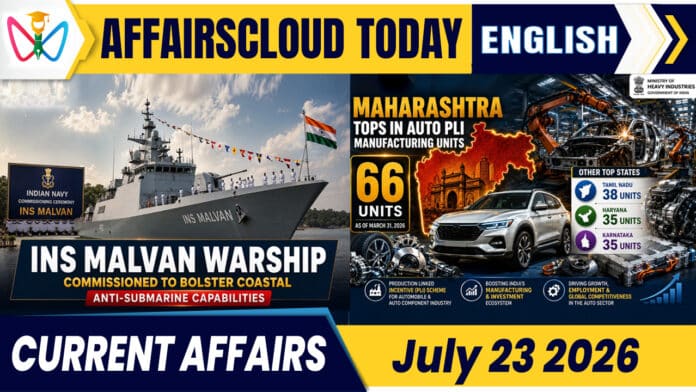 Current Affairs 23 July 2026 Current Affairs 23 July 2026