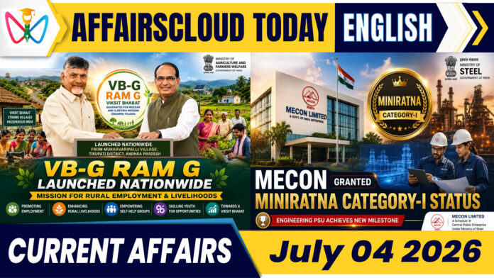 Current Affairs 4 July 2026 Current Affairs 4 July 2026