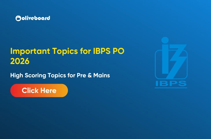 High Scoring Topics for Pre & Mains Important Topics for IBPS PO 2026