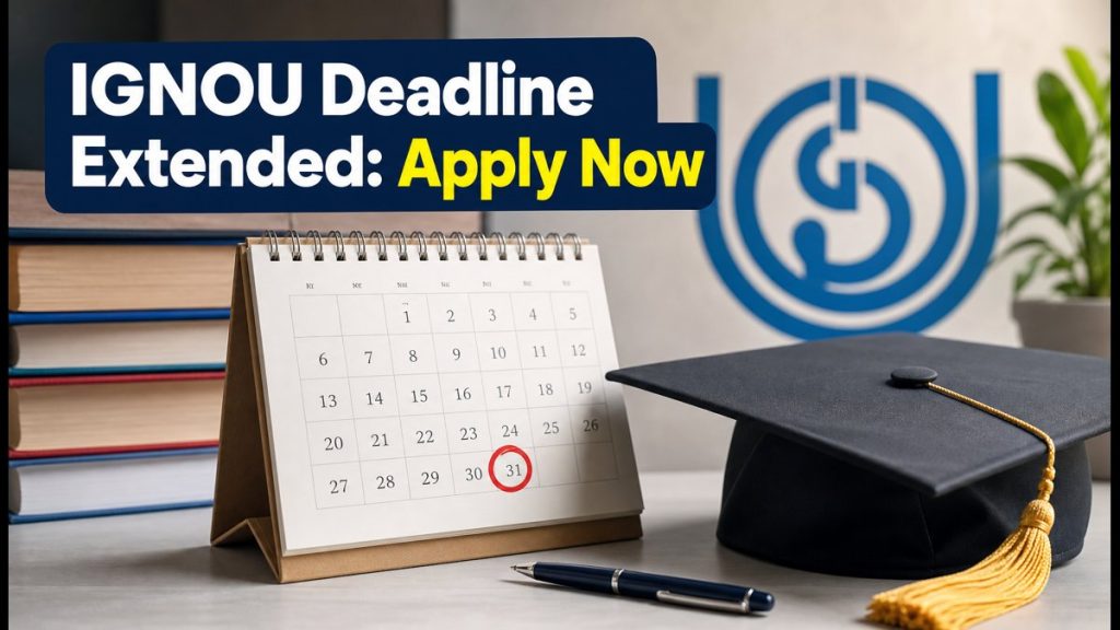 IGNOU July 2026 Admission Deadline Extended: How To Apply For ODL And Online Programs Before July 31 IGNOU July 2026 Admission Deadline Extended: How To Apply For ODL And Online Programs Before July 31