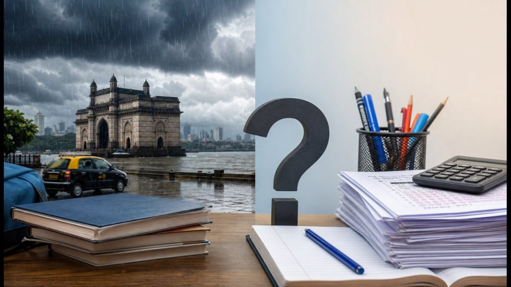 Mumbai Rain Holiday Exam Myths: Are University Tests Cancelled Today? Official Verification Guide 2026 Mumbai Rain Holiday Exam Myths: Are University Tests Cancelled Today? Official Verification Guide 2026