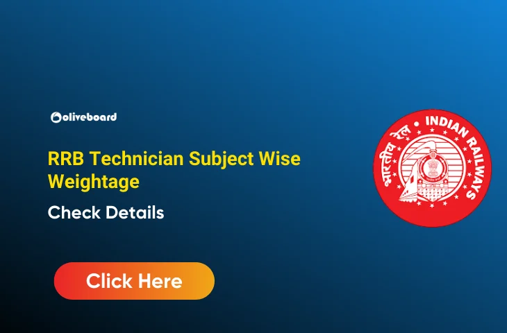 RRB Technician Subject Wise Weightage, Know the Details RRB Technician Subject Wise Weightage